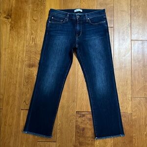 Principle Denim Innovators Optimist Ankle Cropped Jeans Size 30 Raw Hem Classic